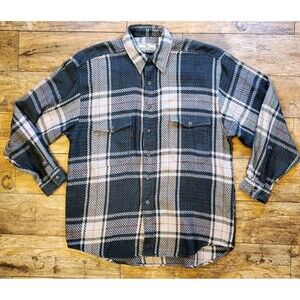 Bugle Boy Men's Vintage Wetlands Adventure  Shirt/Jacket Size XL Green